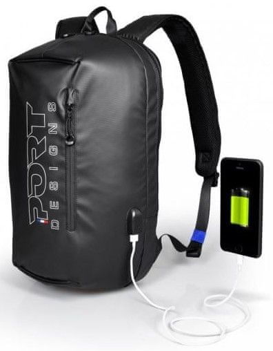 Port Designs Sausalito Backpack batoh na 15,6″ notebook a 10,1″ tablet 135064, černý