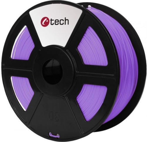 C-TECH Tisková struna (filament) C-TECH, PLA, 1,75mm, 1kg, fialová (3DF-PLA1.75-PR)