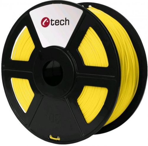 C-TECH Tisková struna (filament) C-TECH, PLA, 1,75mm, 1kg, žlutá (3DF-PLA1.75-Y)