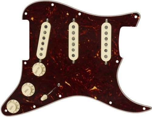 Fender Pre-Wired Pickguard, Strat SSS TX SPC SHELL