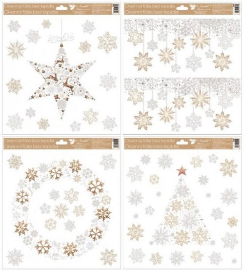 Anděl Okenní fólie vánoční - 30 x 33 cm 226