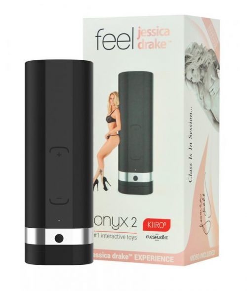 Kiiro Onyx 2 Jessica Drake Experience - Cordless Interactive Masturbator (Black)