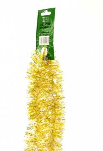 Zet servis Vánoční řetěz zlatý holografický 6PLY