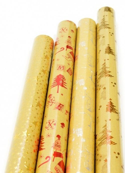 Vánoční balicí papír - Urban Chic 1,5 x 0,7 m - 20 ks