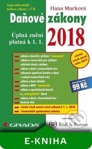 Daňové zákony 2018 - Hana Marková