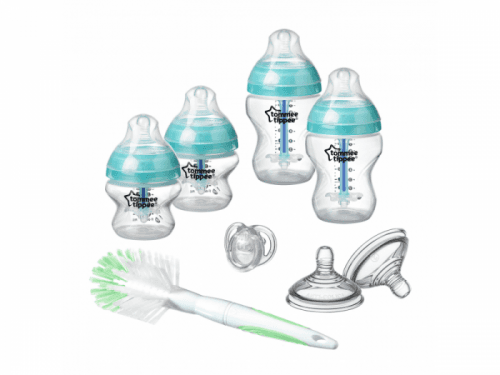 Tommee Tippee Sada kojeneckých lahviček C2N ANTI-COLIC s kartáčem