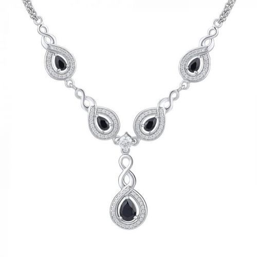 SILVEGO luxusní stříbrný náhrdelník - AEV0629Z