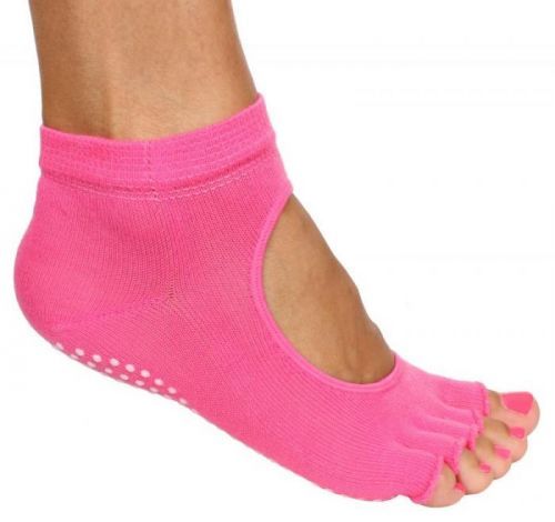 Grippy S2 ponožky na jógu, bezprsté barva: šedá