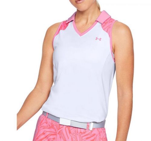 Dámské triko s límečkem Under Armour Zinger Sleeveless Blocked Polo