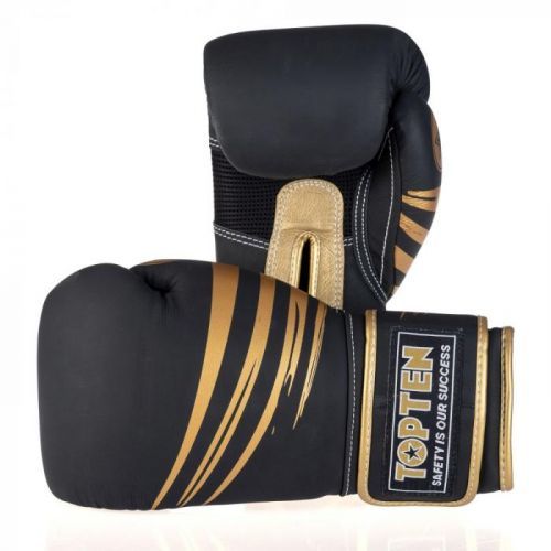Boxerské rukavice Top Ten 4Select Beast Limited edition - černá/zlatá 10