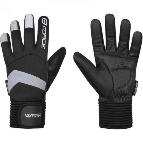Rukavice Force Warm zimní, černé - velikost 2XL