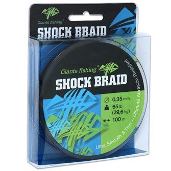 Giants Fishing Splétaná šňůra Shock Braid 100m|0,29mm/ 50lb(22,7kg)