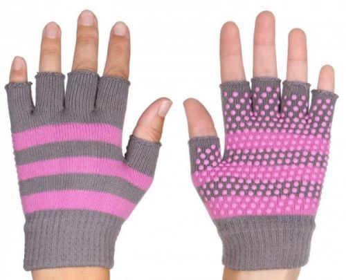 Grippy G1 rukavice na jógu, bezprsté barva: růžová