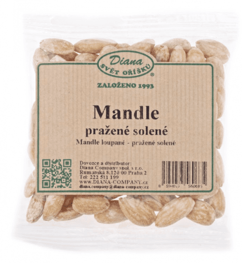 Mandle pražené solené 100g