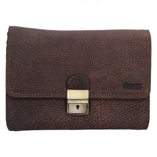 Pánské kožené etue Lagen Benjemin - hnědá