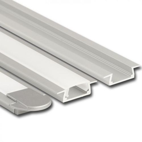 Vestavný hliníkový profil 22x7 mm, mléčný difuzor, komplet, 2 m, Profil VR