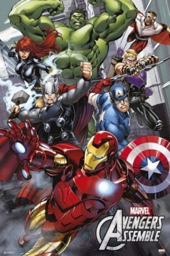 GRUPO ERIK Plakát, Obraz - Marvel - Avengers Assemble, (61 x 91.5 cm)