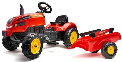 Šlapací traktor 2046AB X-Tractor s vlečkou a otvírací kapotou, Falk, W006411