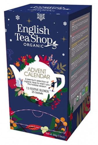English Tea Shop Adventní kalendář krabička, 25 nál. Sáčků, 13 příchutí