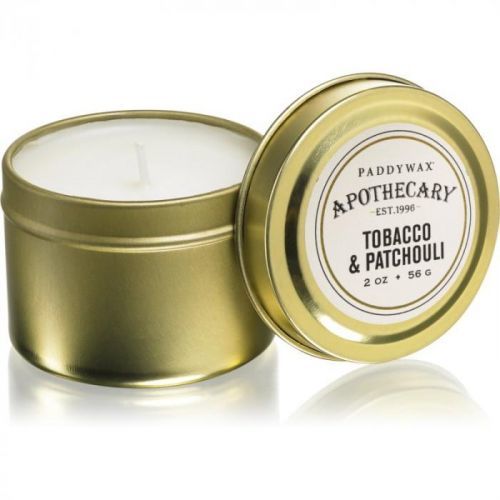 Paddywax Apothecary Tobacco & Patchouli vonná svíčka v plechovce