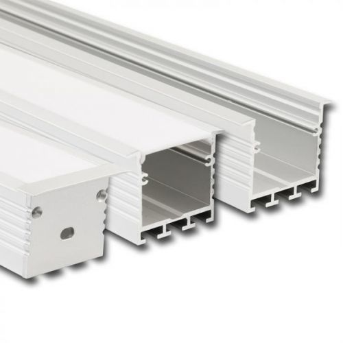 Vestavný hliníkový profil 44x35 mm, mléčný difuzor, komplet, 2 m, Profil VX