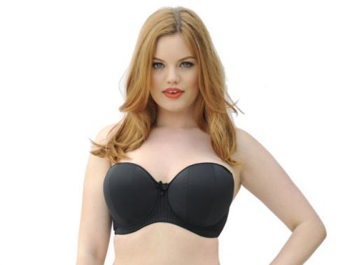 Podprsenka s kosticí Luxe Strapless CK2601-1 černá - Curvy Kate - 70F - černá