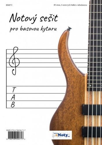 Publikace Notový sešit pro basovou kytaru A4