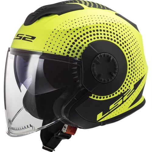 LS2 OF570 Verso Spin Matt Hi Vis Yellow - XXS (51-52)