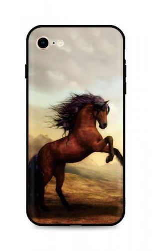 Kryt TopQ iPhone 8 silikon Brown Horse 49005