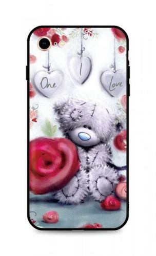 Kryt TopQ iPhone SE 2020 silikon Teddy Bear 49315