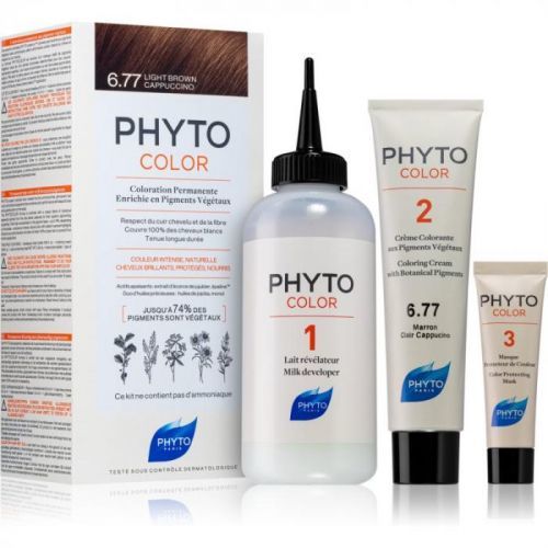 Phyto Color barva na vlasy bez amoniaku odstín 6.77 Light Brown/Capuccino