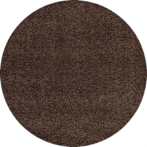 Ayyildiz koberce Kusový koberec Dream Shaggy 4000 Brown kruh - 120x120 kruh cm Hnědá