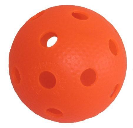 Florbalový míček PROFESSION barevný SPORT 2020 oranžový - oranžová