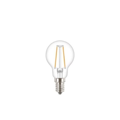 LED žárovka E14 PILA Classic Filament P45 4,3W (40W) teplá bílá (2700K)