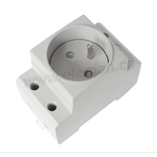 Zásuvka na DIN lištu s clonkami VES-F 250V/16A