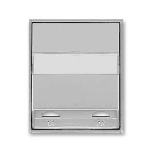 ABB Element,Time kryt zásuvky telefonní dvojnásobné (pro přístroj 5013U) titanová 5013E-A00215 08