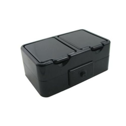 Schneider Cedar dvojzásuvka IP44 černá NT-230H /E072120/