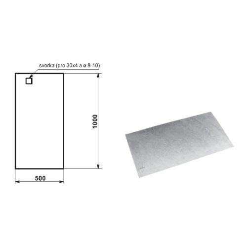 Zemnící deska ZD 02 /1000x500/ Tremis V485