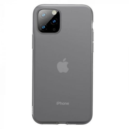 BASEUS Jelly Liquid Series silikonový ochranný kryt Apple iPhone 11 Pro Max, černý, WIAPIPH65S-GD01