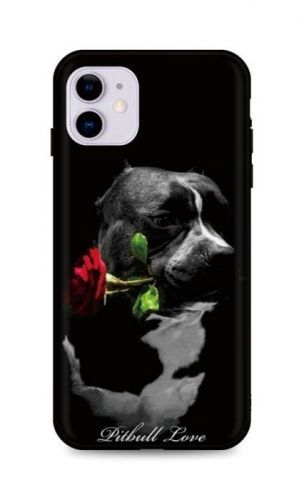 Kryt TopQ iPhone 11 silikon Pitbull Love 48930