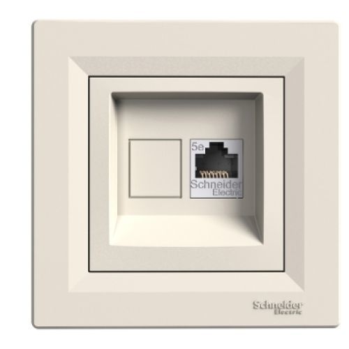Schneider Asfora datová zásuvka RJ45 kat.5e utp krémová EPH4300123