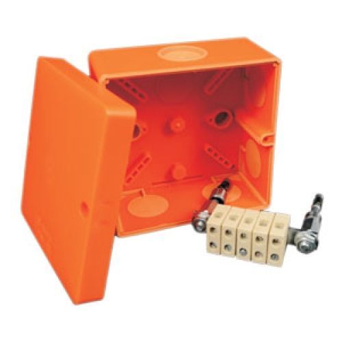 Krabice KOPOS KSK 100 PO IP66 s požární odolností, oranžová