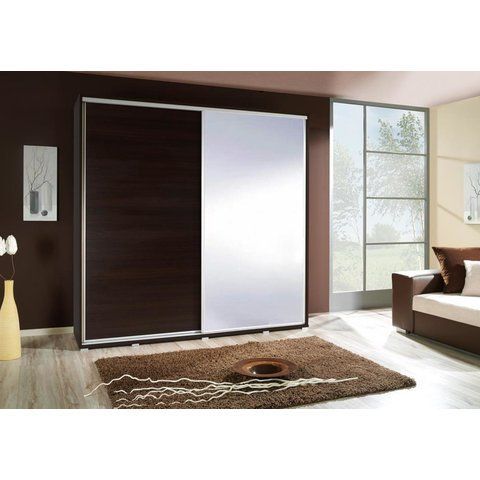 MARIDEX skříň PAULA 205 se zrcadlem, kaštan wenge 205x215x66 kaštan wenge