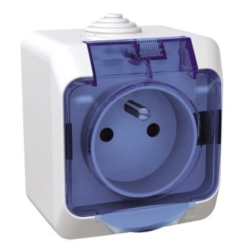 Schneider Cedar Plus zásuvka bílá čirá WDE000542