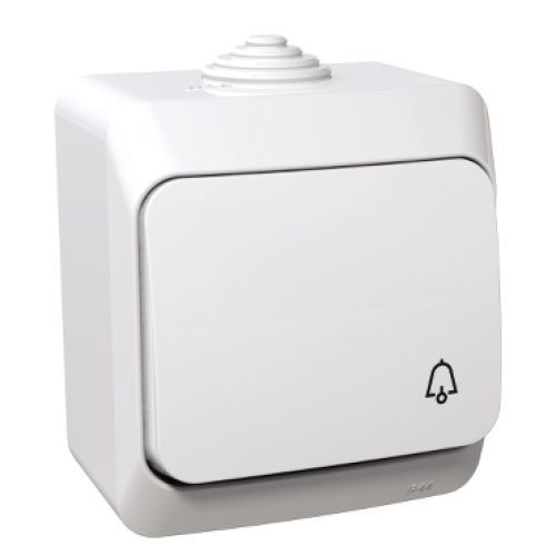 Schneider Cedar Plus zvonkové tlačítko symbol zvonek bílá WDE000512