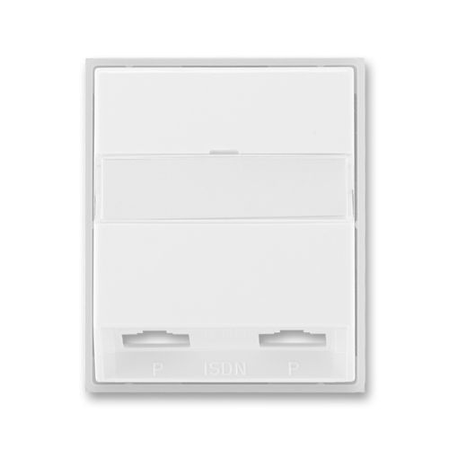 ABB Element,Time kryt zásuvky ISDN s 2 otvory bílá/ledová bílá 5013E-A00252 01