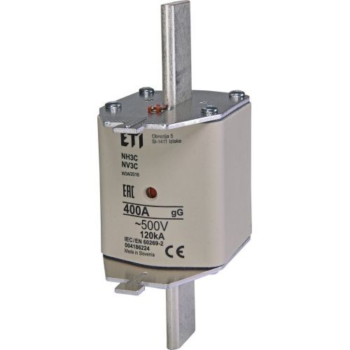 Nožová pojistka PNA3 400A ETI NV3 C GL-GG kombi 500V