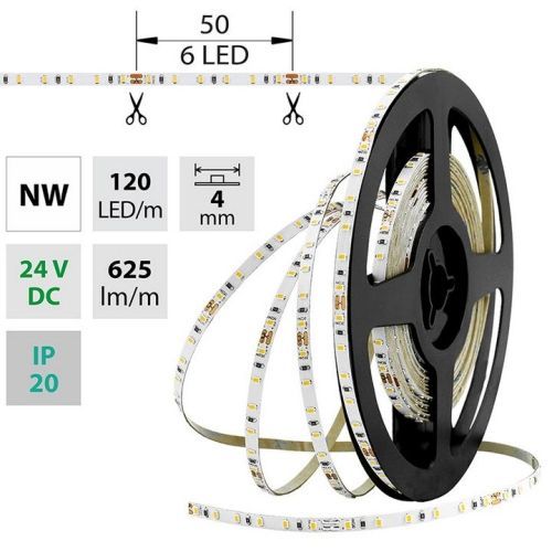 LED pásek McLED SMD2216 7,2W/m 24V IP20 4mm 120LED/m ML-126.731.60.0