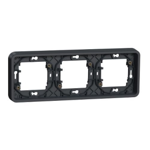 Schneider Mureva Styl montážní trojrámeček vodorovný antracit MUR34109