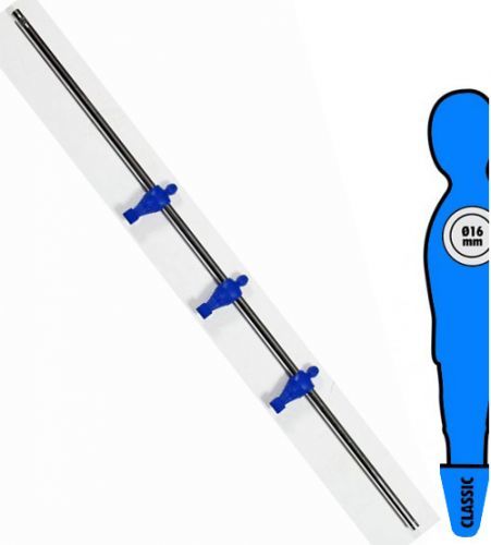 RETA Tyč na stolní fotbal 16 mm s 3 modří hráči